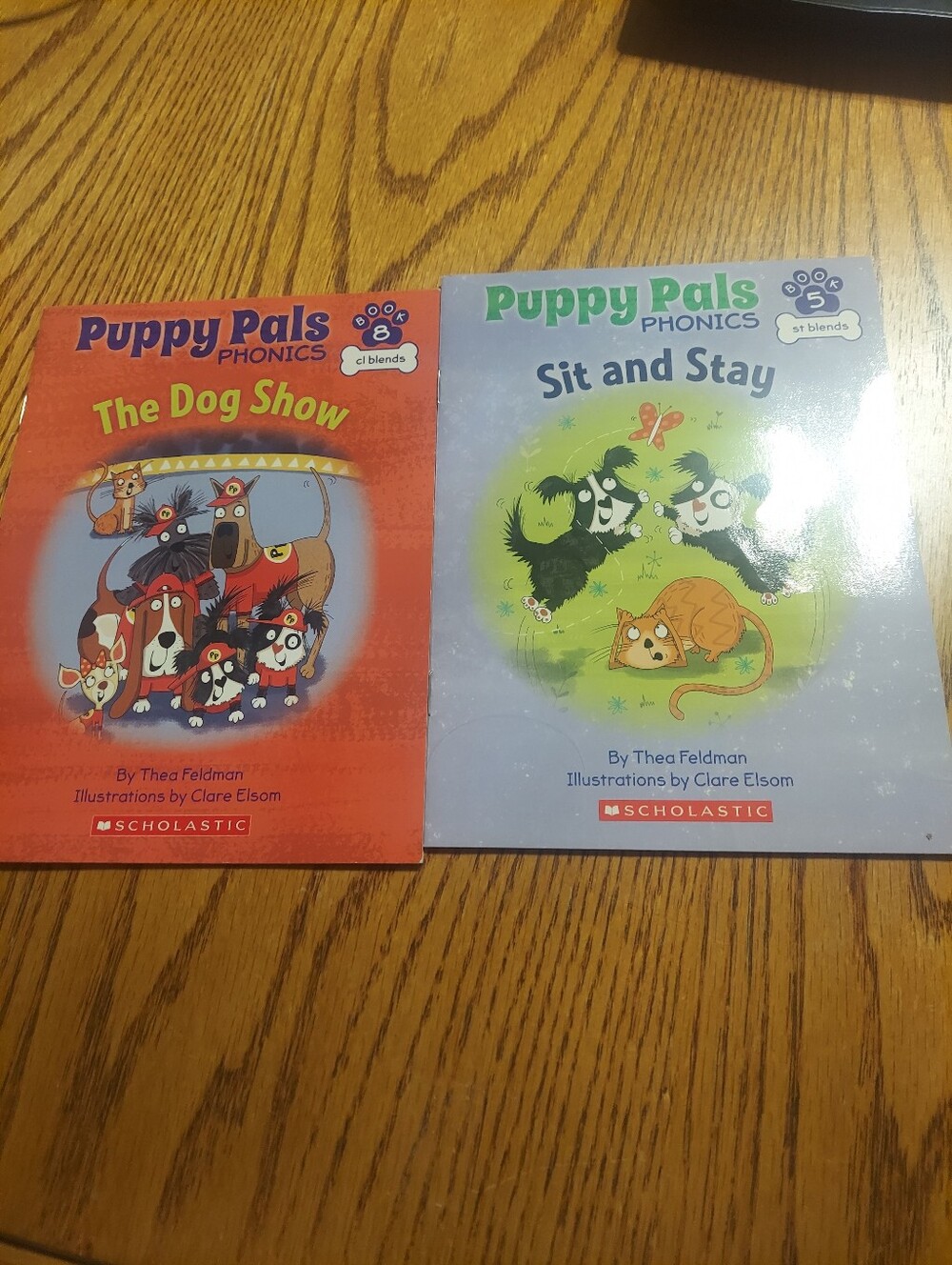 Scholastic Puppy Pals Phonics Book Lot - Book 5 & Book 8